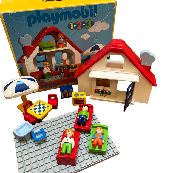 Playmobil Toys Vintage Playmobil 2 3 Set 682 Family House With Box